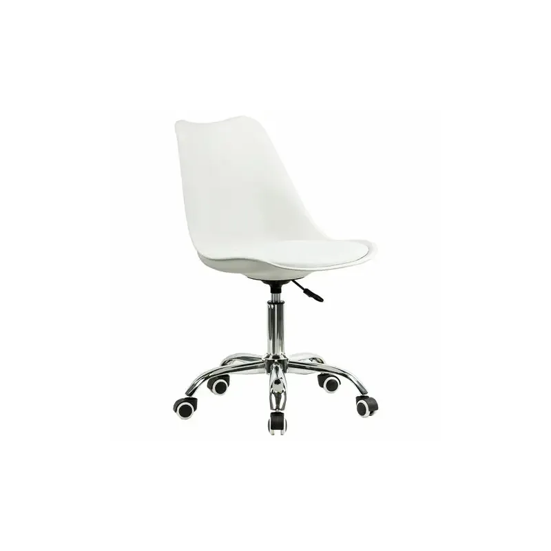 Кресло стул  "Eames MG-310 CH", хром, пластик белый, экокожа белая, 532923 главное фото