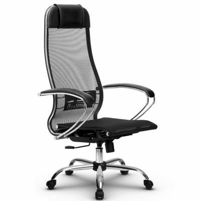 Эргономичное кресло руководителя Метта комплект 4 черный ch