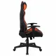 Игровое кресло  "GT Racer GM-100", две подушки, экокожа, черное/оранжевое, 531925. Фото товара с разных ракурсов.