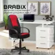 Кресло руководителя City EX-512, ткань черная/красная, TW. Фото товара с разных ракурсов.