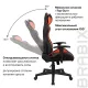 Игровое кресло  "GT Racer GM-100", две подушки, экокожа, черное/оранжевое, 531925. Фото товара с разных ракурсов.
