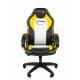 Игровое кресло Chairman Game 16 Россия экокожа черный/желтый/белый. Фото товара с разных ракурсов.