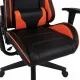 Игровое кресло  "GT Racer GM-100", две подушки, экокожа, черное/оранжевое, 531925. Фото товара с разных ракурсов.