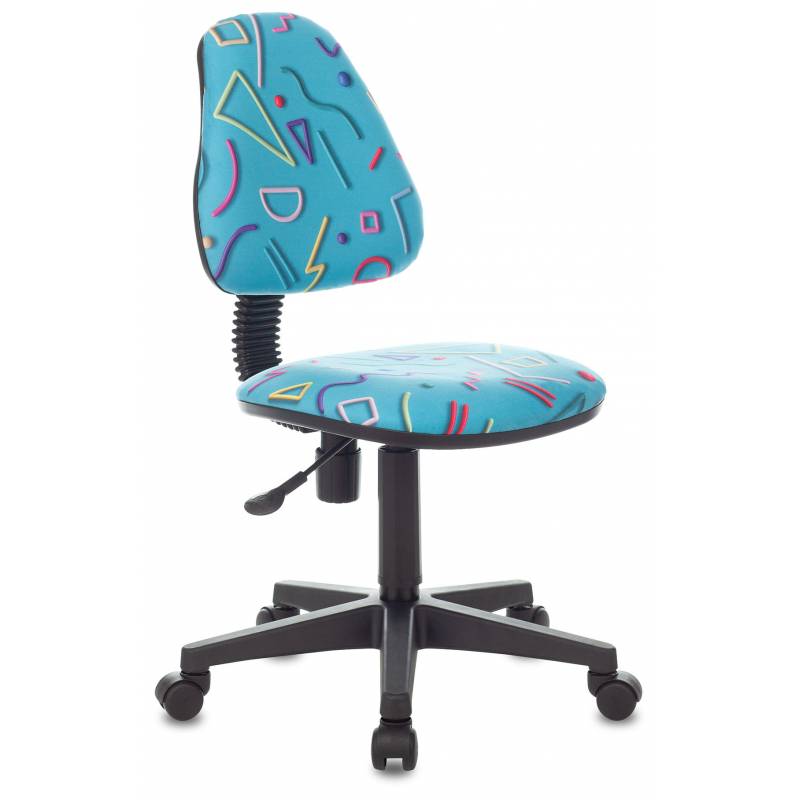 Кресло детское Бюрократ KD-4 голубой Sticks 06 крестов. пластик главное фото