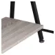Стол на металлокаркасе BRABIX LOFT CD-004, 1200х535х1110 мм, 3 полки, цвет дуб антик, 641219. Фото товара с разных ракурсов.
